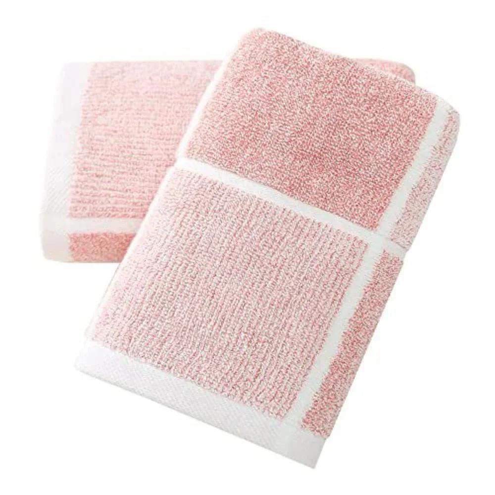 Pink Checkered Hand Towel Set